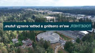 Overview of the PSE Community Solar site installed on top of the Peaking Storage Reservoir in Bonney Lake.